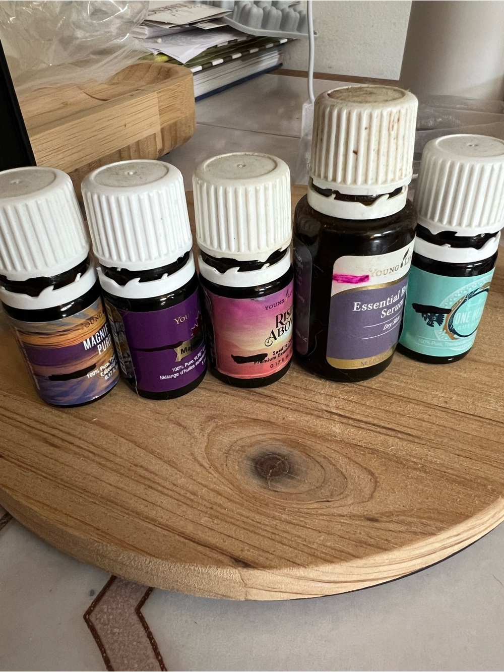 Young Living Skincare & Oils - Pink, Purple, Teal, Orange, Blue Labels